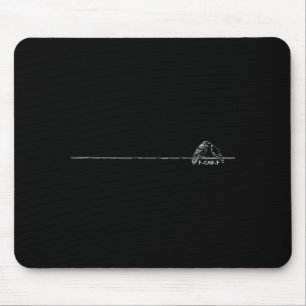 Tapis De Souris Drôle Minimaliste F-caw-f Gothique Corbeau Humour