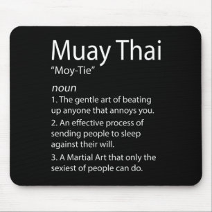 Tapis De Souris Drôle Muay Thai Et Thai Boxe - Muay Thai Defini