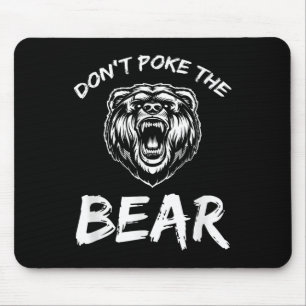 Tapis De Souris Drôle Ne Piquez Pas L'Ours Chasse Pêche Camping J