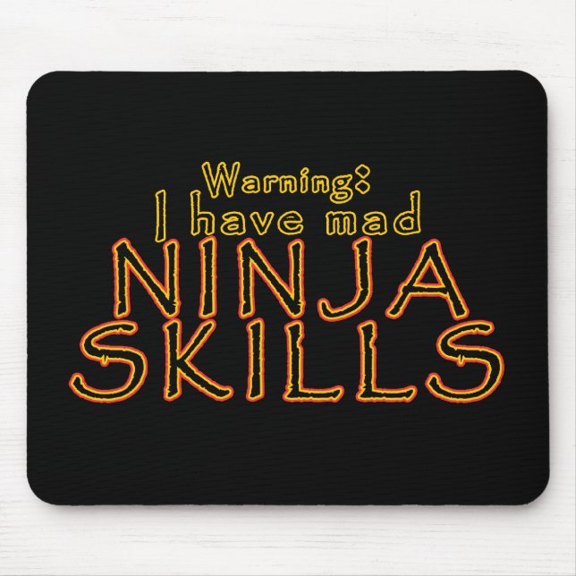 Tapis De Souris Drôle Ninja Joke Mousepad (Devant)