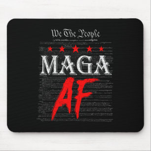 Tapis De Souris Drôle Nous Le Peuple Mega Af Nous Drapeau Nous Le 