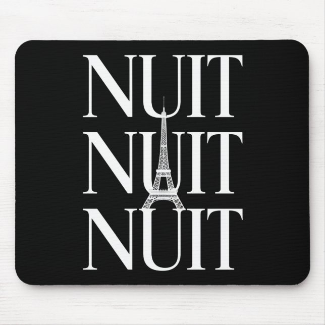 Tapis De Souris Drôle Nuit Nuit (Devant)