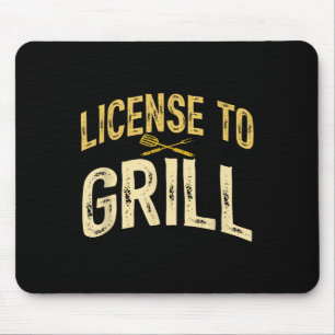Tapis De Souris Drôle Papa Aime Le Barbecue Permis De Griller La V