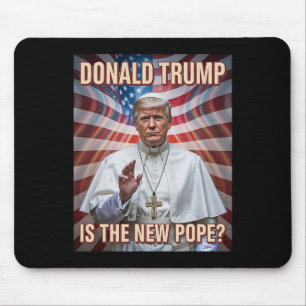 Tapis De Souris Drôle Pape Et Président Donald Trump9