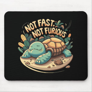 Tapis De Souris Drôle Pas Rapide Pas Furieux