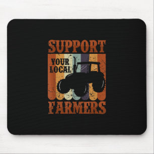 Tapis De Souris Drôle Paysan de cadeaux Poulet de la ferme Chèvre