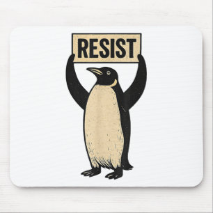 Tapis De Souris Drôle Penguin Résister aux pingouins Cool Manifest
