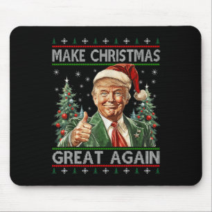 Tapis De Souris Drôle Père Noël Trump Rendre sa grandeur à Noël