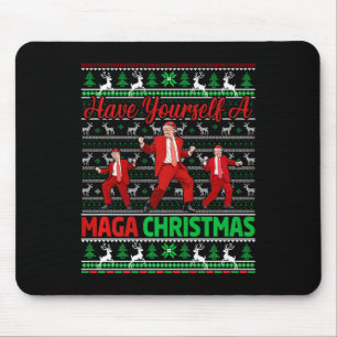 Tapis De Souris Drôle Père Noël Trump S'Est Joyeux Noël