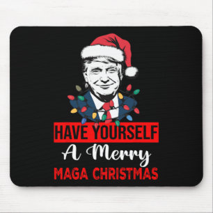 Tapis De Souris Drôle Père Noël Trump S'Est Joyeux Noël