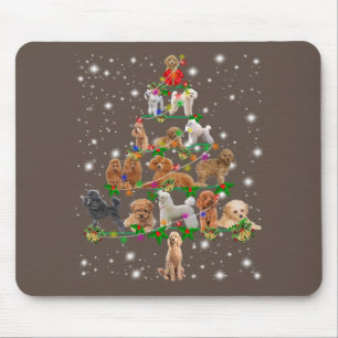 Tapis De Souris Drôle Poodle Costume d'ornement de décoration Arbr