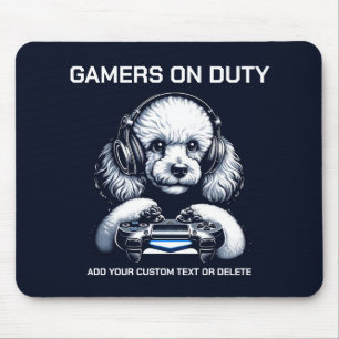 Tapis De Souris Drôle Poodle Et Jeu Cadeau Amoureux des animaux