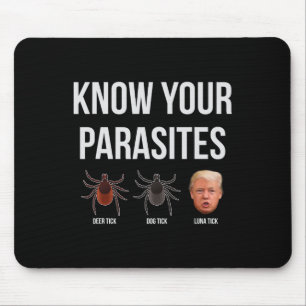 Tapis De Souris Drôle Président Donald Trump Parasite Lunatique T 