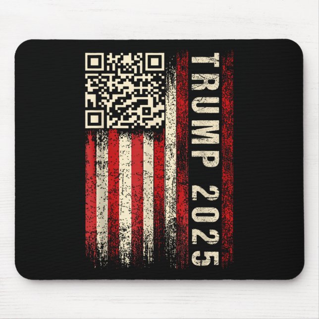 Tapis De Souris Drôle Qr Donald Trump Dancing 47_45 Code Vidéo (Devant)