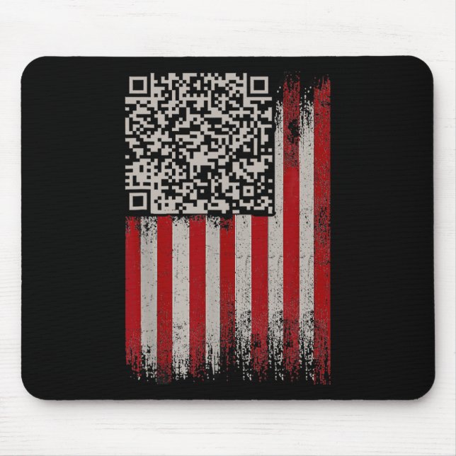 Tapis De Souris Drôle Qr Trump Danser Code 1 (Devant)