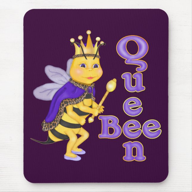 Tapis De Souris Drôle Queen Bee (Devant)