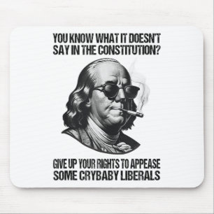 Tapis De Souris Drôle Renoncez À Vos Droits Pour Apaiser Un Peu De