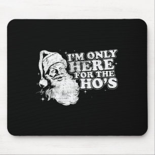 Tapis De Souris Drôle, Rétro, Noël, Père Noël Je ne suis ici que p