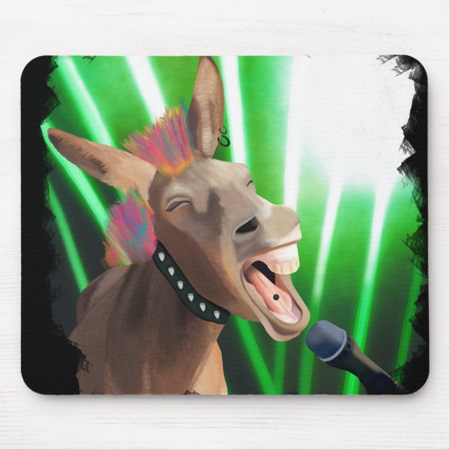 Tapis De Souris Drôle Rockstar Donkey (Devant)