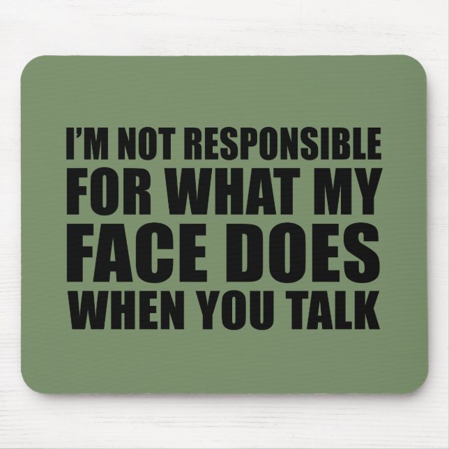 Tapis De Souris Drôle sarcastique citations sarcastique humour int (Devant)