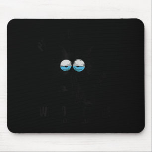 Tapis De Souris Drôle Sarcastique Noir Chat Mème Nous Ne Nous Inté