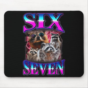 Tapis De Souris Drôle Six Sept 67 Mème 67 Raton Laveur Mème Bootle