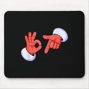 Tapis De Souris Drôle Six Sept 67 Mème 6 7 Noël Santa Main B
