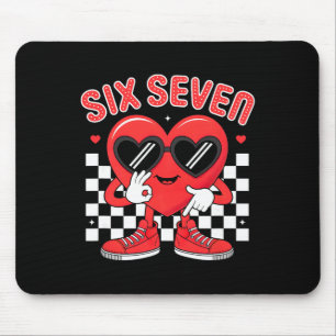 Tapis De Souris Drôle Six Sept 67 Saint-Valentin Cœur Hommes Garço
