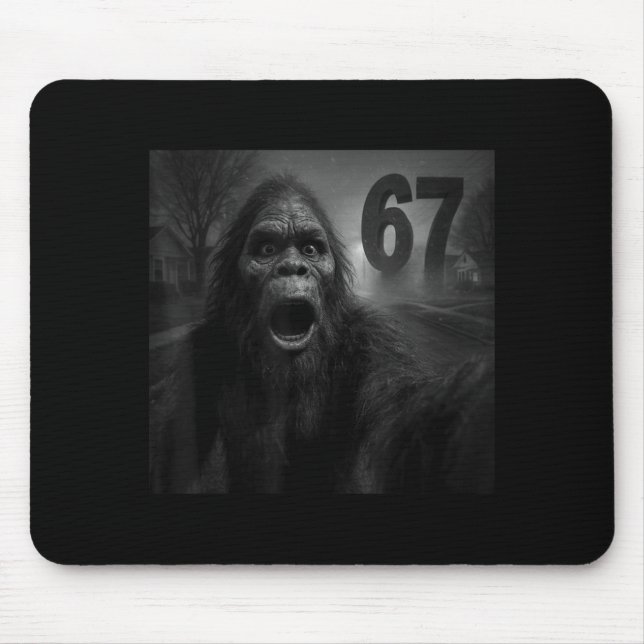 Tapis De Souris Drôle Six Sept 6 7 Mème Génération Z Alpha Argot B (Devant)