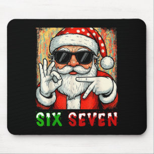 Tapis De Souris Drôle Six Sept Meme Noël Cool Santa Citation 6