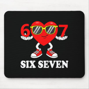 Tapis De Souris Drôle Six Seven 67 Mème Saint-Valentin Hommes Femm