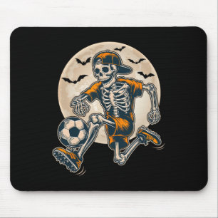 Tapis De Souris Drôle Skeleton Soccer Hommes Garçons Enfants Hallo