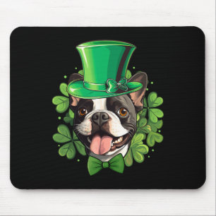 Tapis De Souris Drôle St Patricks Boston Terrier