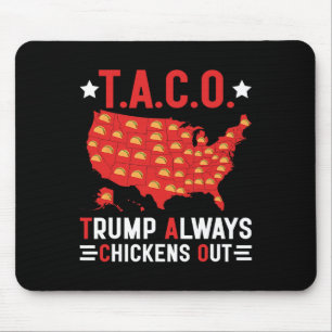 Tapis De Souris Drôle T.a.c.o Trump Toujours Se Défile Taco Usa M