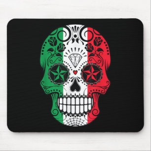 Tapis De Souris Drôle tête crâne mexicaine Cinco De Mayo