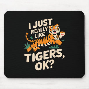 Tapis De Souris Drôle Tigre Art Pour Hommes Femmes Garçons Filles 