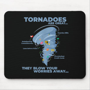 Tapis De Souris Drôle Tornade Sarcastique Infographie Citation Gra