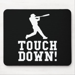 Tapis De Souris Drôle Touchdown Baseball Football Sport Cadeau
