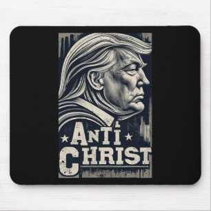 Tapis De Souris Drôle Trump Anti Christ Jésus foi chrétienne Tee