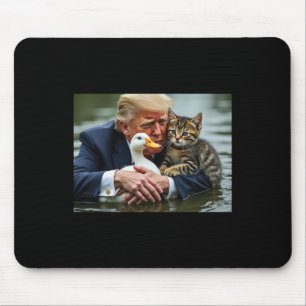 Tapis De Souris Drôle Trump Chat Et Canard Mèmes Noël Halloween