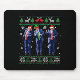 Tapis De Souris Drôle Trump Dance Xmas Président 47 États-Unis Noë