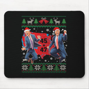 Tapis De Souris Drôle Trump Danse Santa Claus Noël Noël Noël Noël