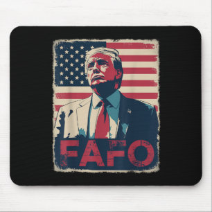 Tapis De Souris Drôle Trump Fafo F autour de Découvrez Retro Us Dr
