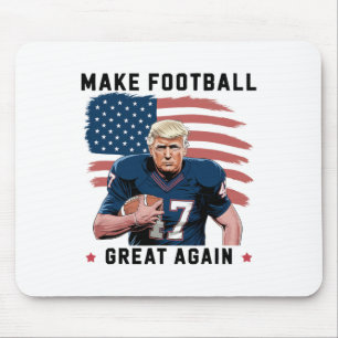 Tapis De Souris Drôle Trump Footll Rendre Footll Américain Génial