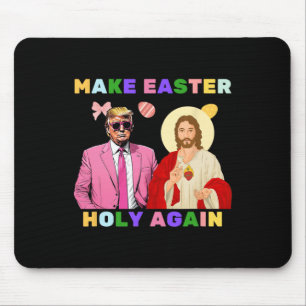 Tapis De Souris Drôle Trump Jésus Christ Rendre Pâques saintes à n