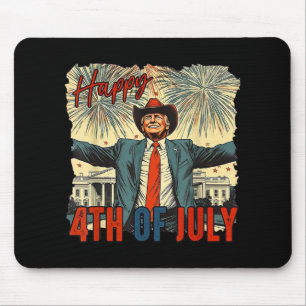 Tapis De Souris Drôle Trump Joyeux Jour 4 juillet de l'Indépendanc