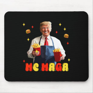 Tapis De Souris Drôle Trump Mc Mega Fries Fast Food