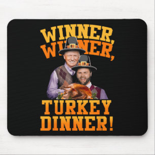 Tapis De Souris Drôle Trump Vance Winner Dîner Turquie