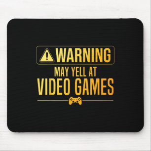 Tapis De Souris Drôle Vidéo Jeu Art Pour Hommes Femmes Jeu Pc Nerd
