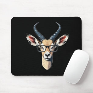 Tapis De Souris Drôle visage de gazelle pour amateur de safari et